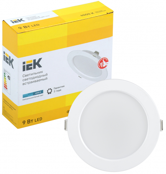 Светильник LED ДВО 1612 белый круг 9Вт 4000К IP20 IEK LED потолочные Down light Sveto Element 3 Светильник LED ДВО 1612 белый круг 9Вт 4000К IP20 IEK LED потолочные Down light светодиодные led светильники в Москве 3