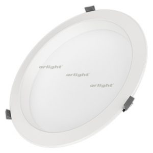 Arlight 40Вт 4000К 3880Лм d280х94 круг белый установка в отверстие 255 мм IP40/ IM-280WH-Cyclone-40W Day White LED потолочные Down light светодиодные led светильники в Москве