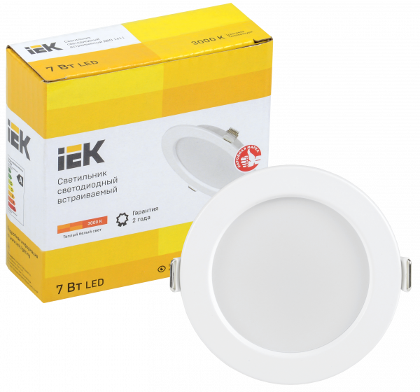 Светильник LED ДВО 1611 белый круг 7Вт 3000К IP20 IEK LED потолочные Down light Sveto Element 3 Светильник LED ДВО 1611 белый круг 7Вт 3000К IP20 IEK LED потолочные Down light светодиодные led светильники в Москве 3