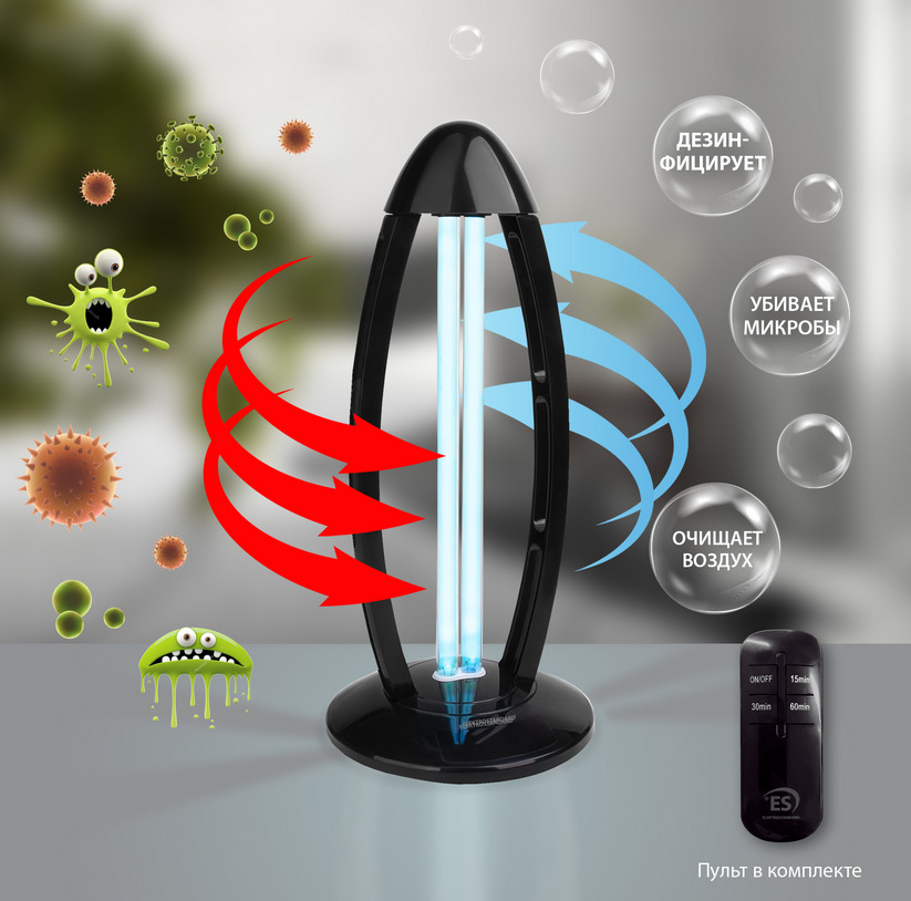 Светильник бактерицидный UVL-001 Черный Elektrostandard Бактерицидные светильники Sveto Element 3 Светильник бактерицидный UVL-001 Черный Elektrostandard Бактерицидные светильники светодиодные led светильники в Москве 3