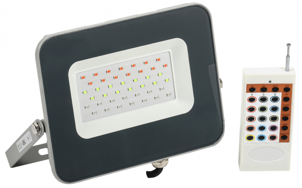 Прожектор IEK 30Вт RGB 400Лм IP65 185х180х28 серый / 07-30RGB multicolor Светодиодные прожекторы Sveto Element 3 Прожектор IEK 30Вт RGB 400Лм IP65 185х180х28 серый / 07-30RGB multicolor Светодиодные прожекторы светодиодные led светильники в Москве 3