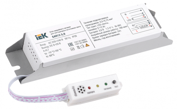 Блок аварийного питания IEK БАП12-3,0 для LED Блоки аварийного питания Sveto Element 3 Блок аварийного питания IEK БАП12-3,0 для LED Блоки аварийного питания светодиодные led светильники в Москве 3
