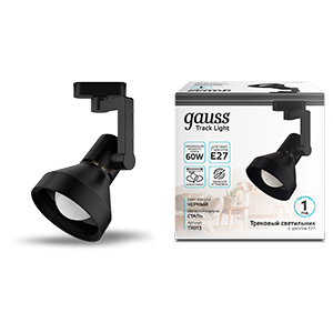 Светильник трековый Gauss конус E27 220V IP20 112*230мм черный однофазный 1/20 Светильники на трехфазный шинопровод Sveto Element 3 Светильник трековый Gauss конус E27 220V IP20 112*230мм черный однофазный 1/20 Светильники на трехфазный шинопровод светодиодные led светильники в Москве 3