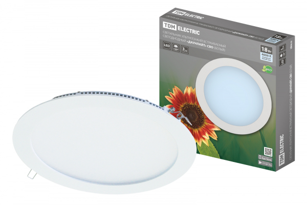 Светильник светодиодный TDM СВО 18Вт 4000К Led даунлайт белый LED потолочные Down light Sveto Element 3 Светильник светодиодный TDM СВО 18Вт 4000К Led даунлайт белый LED потолочные Down light светодиодные led светильники в Москве 3