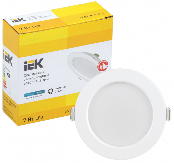 Светильник светодиодный LED ДВО 1611 белый круг 7Вт 4000К IP20 IEK LED потолочные Down light Sveto Element 3 Светильник светодиодный LED ДВО 1611 белый круг 7Вт 4000К IP20 IEK LED потолочные Down light светодиодные led светильники в Москве 3