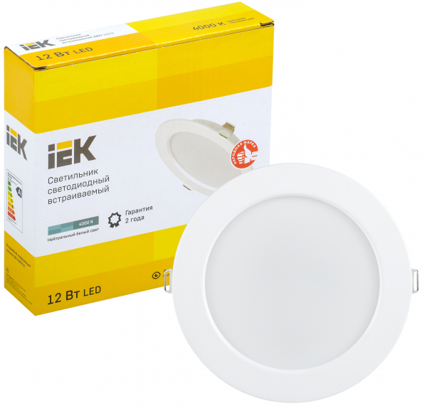 Светильник LED ДВО 1613 белый круг 12Вт 4000К IP20 IEK LED потолочные Down light Sveto Element 3 Светильник LED ДВО 1613 белый круг 12Вт 4000К IP20 IEK LED потолочные Down light светодиодные led светильники в Москве 3
