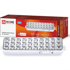 IN HOME СБА 1098-30AC/DC 30 LED 1.2Ah lithium battery IP20 340х55х30 Автономные аварийные светильники светодиодные led светильники в Москве