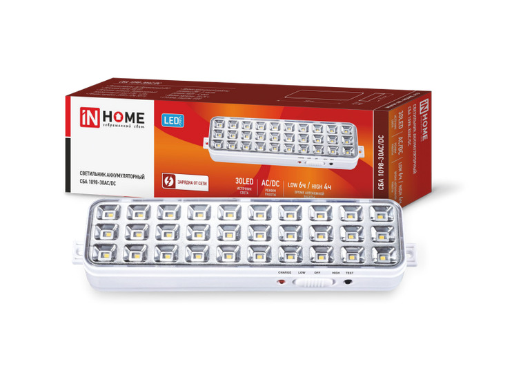 IN HOME СБА 1098-30AC/DC 30 LED 1.2Ah lithium battery IP20 340х55х30 Автономные аварийные светильники Sveto Element 3 IN HOME СБА 1098-30AC/DC 30 LED 1.2Ah lithium battery IP20 340х55х30 Автономные аварийные светильники светодиодные led светильники в Москве 3