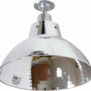 Прожектор Feron HL38 (16″) купольный 60W E27 230V, металлик (без патрона — отдельно) Прожекторы для газоразрядных ламп светодиодные led светильники в Москве